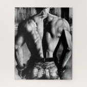 For Men Elegant Hand-drawn Art Male Bodybuilder Puzzle (Vertikal)