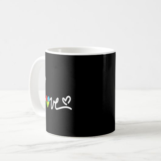 For Men Women Autism Awareness Tee Plus Size Kaffeetasse (Vorderseite Links)