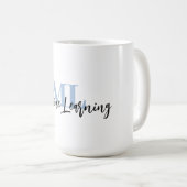 For ML Lovers & Tech Enthusiasts – Misty Blue ML  Kaffeetasse (VorderseiteRechts)