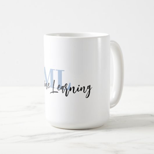 For ML Lovers & Tech Enthusiasts – Misty Blue ML Kaffeetasse (VorderseiteRechts)