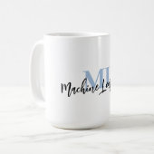 For ML Lovers & Tech Enthusiasts – Misty Blue ML  Kaffeetasse (Vorderseite Links)