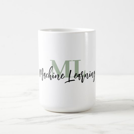 For ML Lovers & Tech Enthusiasts – Sage Green ML Kaffeetasse (Mittel)