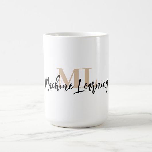 For ML Lovers & Tech Enthusiasts – White ML Mug 💻 Kaffeetasse (Mittel)