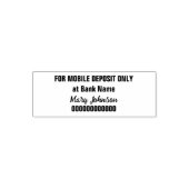 For Mobile Deposit Only Cursive Name Bank Account Permastempel (Design)