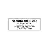 For Mobile Deposit Only Customer Name Banking App Permastempel (Design)