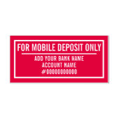 For Mobile Deposit Only Permastempel (Design)