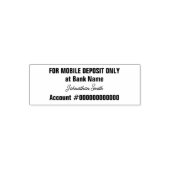 For Mobile Deposit Only "Signature" for Bank App Permastempel (Design)
