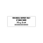 For Mobile Deposit Only "Signature" Name Template Permastempel (Design)