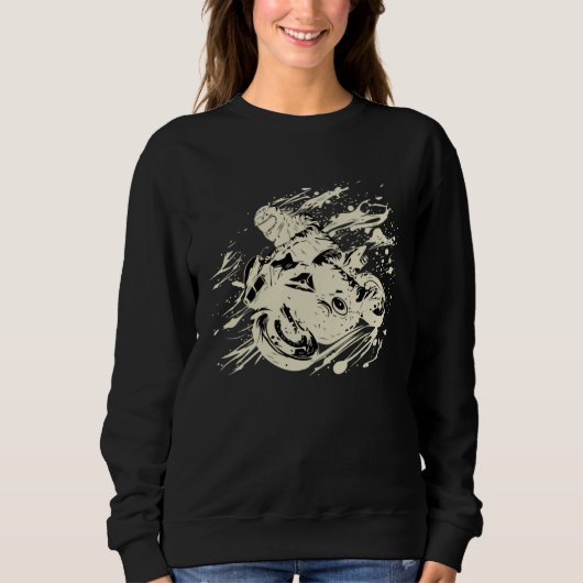 for motorcyclists motorcycles 2 sweatshirt (Vorderseite)