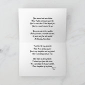 For my daughter on Mother's Day MOT. Karte (Innenseite)