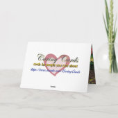 For My Love, for Always Karte (Rückseite)