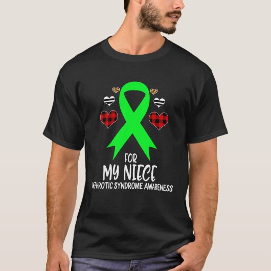 For My Niece Nephrotic Syndrome Awareness Ribbon B T-Shirt (Vorderseite)