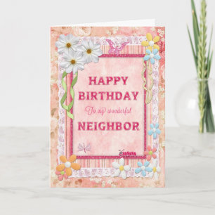 For neighbor, craft birthday card karte