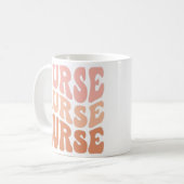 for nurse, retro nurse, nurse's day gift. kaffeetasse (Vorderseite Links)