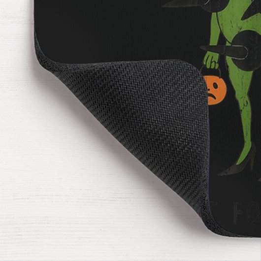 For October, Funny Halloween, Funny Witch Frog Mousepad (Ecke)