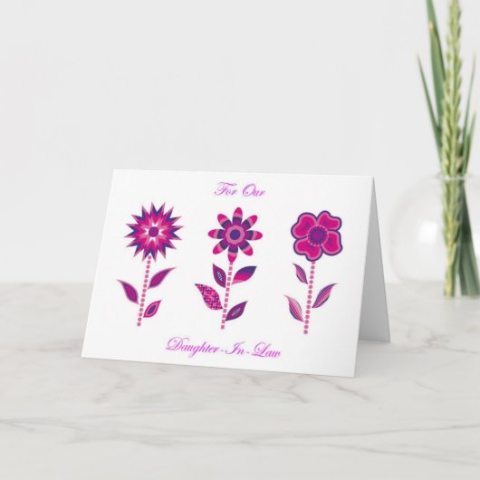 For Our Daughter-In-Law Dankeskarte (Vorderseite)