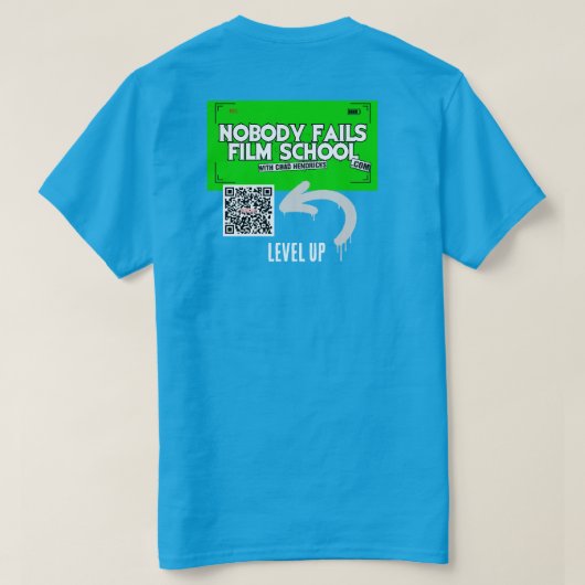 For People Who Finish T-Shirt | Filmmaker Mindset  (Design Rückseite)