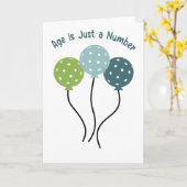 For PIckleball Players Funny Birthday Karte (Gelbe Blume)