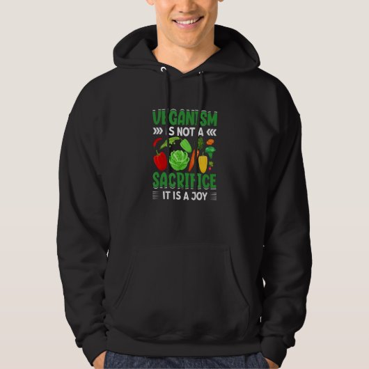 For Plant Powered vegan people veganism is a joy Hoodie (Vorderseite)