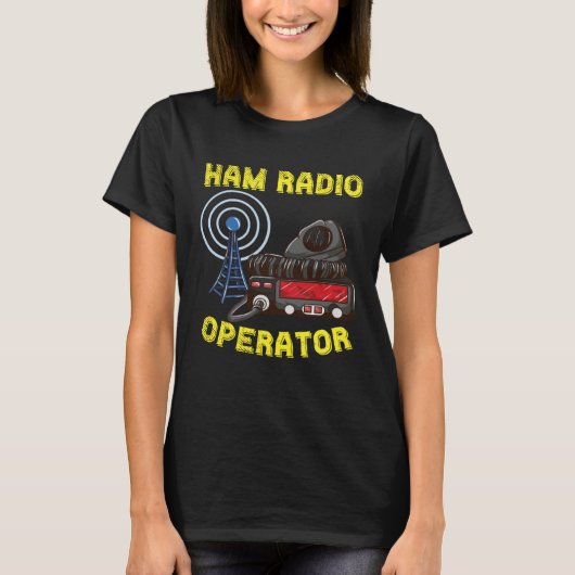 For Proud Ham Radio Operator Ham Radio Dad Grandp T-Shirt (Vorderseite)