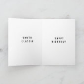 "For Record" Funny Birthday Card Karte (Innenseite)