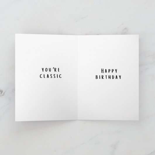 "For Record" Funny Birthday Card Karte (Innenseite)