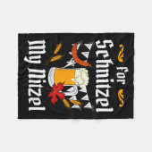 For Schnitzel My Nitzel Festival Beer German  Fleecedecke (Vorderseite (Horizontal))