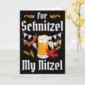 For Schnitzel My Nitzel Festival Beer German Karte (Gelbe Blume)