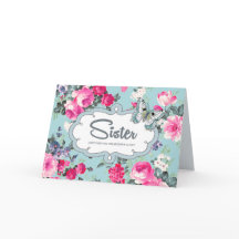 For Sister on Mother's Day. Vintage Roses