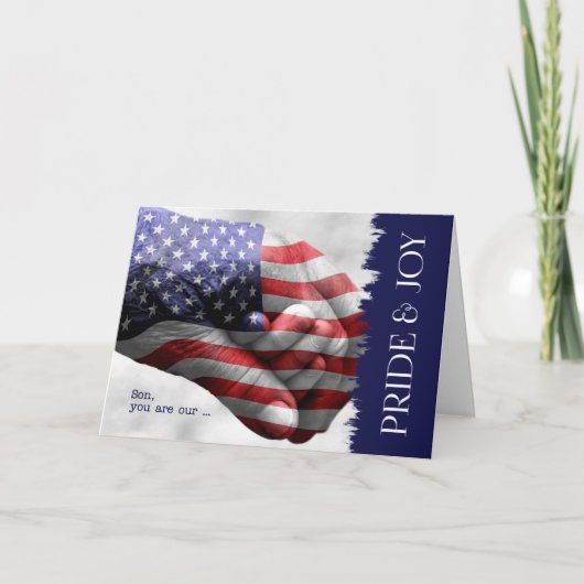 for Son Birthday Military Pride and Joy Karte (Vorderseite)