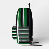 For Style Lovers – Abstract Green Art Backpack Bedruckter Rucksack (Rechts)