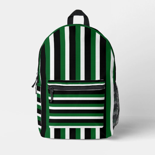 For Style Lovers – Abstract Green Art Backpack Bedruckter Rucksack (Vorderseite)