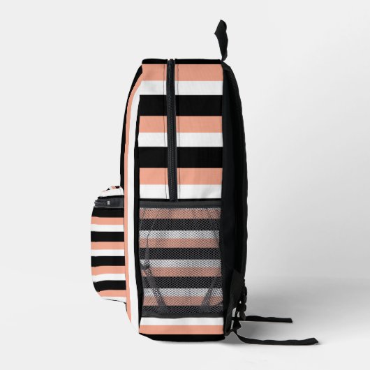 For Style Lovers – Abstract Peach Art Backpack Bedruckter Rucksack (Rechts)