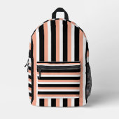 For Style Lovers – Abstract Peach Art Backpack Bedruckter Rucksack (Vorderseite)