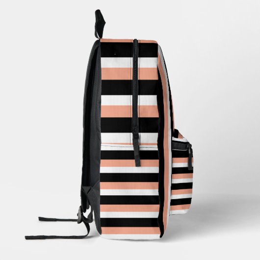 For Style Lovers – Abstract Peach Art Backpack Bedruckter Rucksack (Links)
