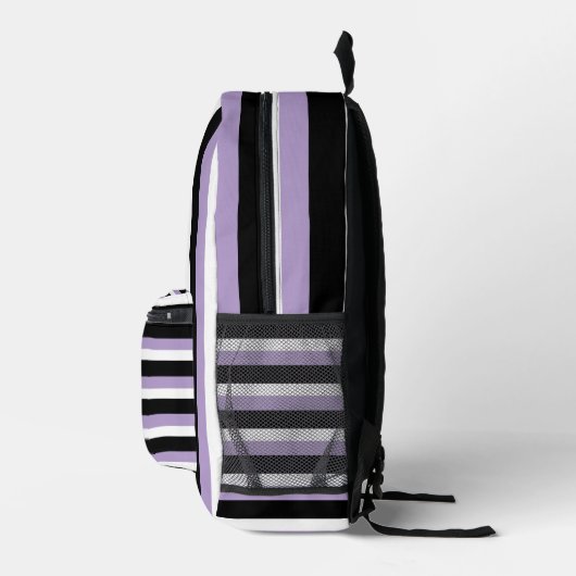 For Style Lovers – Abstract Purple Art Backpack Bedruckter Rucksack (Rechts)