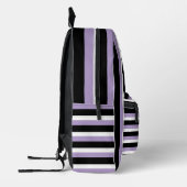 For Style Lovers – Abstract Purple Art Backpack Bedruckter Rucksack (Links)