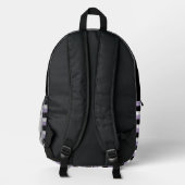 For Style Lovers – Abstract Purple Art Backpack Bedruckter Rucksack (Rückseite)