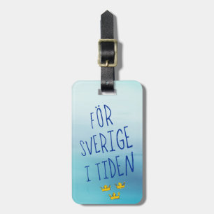 För Sverige i Tiden Gepäck Tag Template Gepäckanhänger