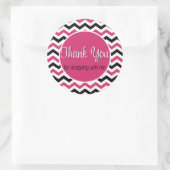 For Thank you shopping with ich Runder Aufkleber (Tasche)