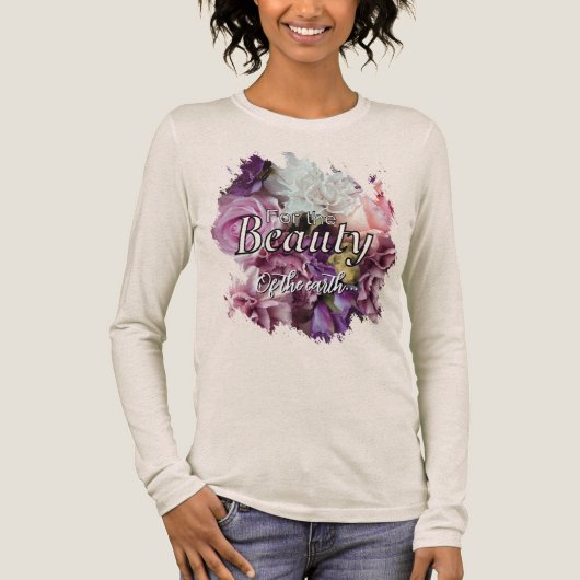 For the Beauty of the Earth Tri-Blend Shirt (Vorderseite)