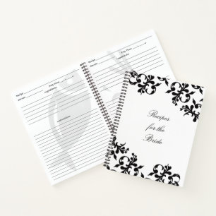 "For the Bride" Rezept Notizblock