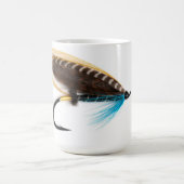 For the fisherman: Blue Charm Salmon Fly Mug Kaffeetasse (Mittel)