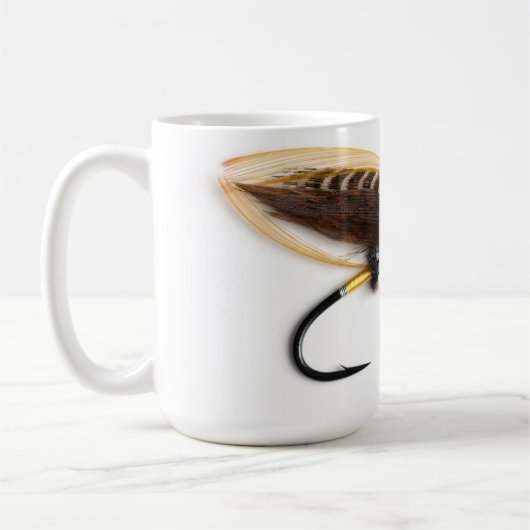 For the fisherman: Blue Charm Salmon Fly Mug Kaffeetasse (Links)