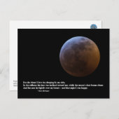 "For The Friend I Liebe" Walt Whitman Liebe Gedich Postkarte (Vorne/Hinten)