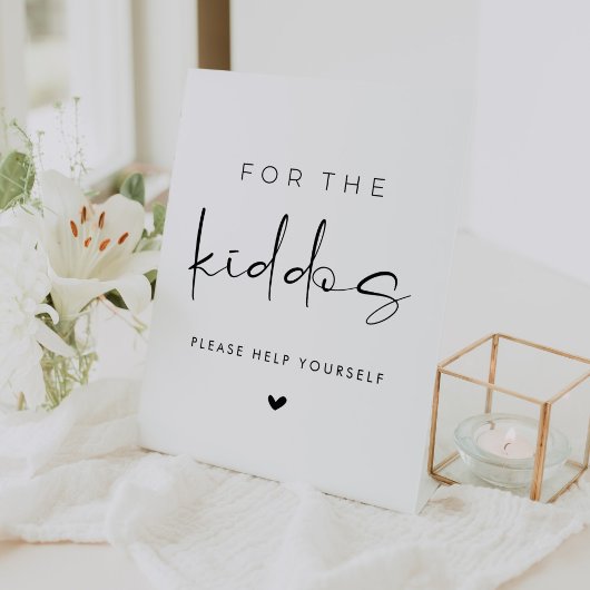 For the Kiddos Wedding Kids Table Sockelschild