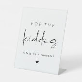 For the Kiddos Wedding Kids Table Sockelschild (Vorderseite)