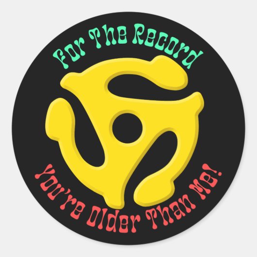 FOR THE RECORD by Jeff Willis Art Runder Aufkleber (Vorderseite)