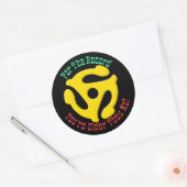 FOR THE RECORD by Jeff Willis Art Runder Aufkleber (Umschlag)