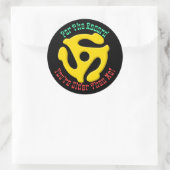 FOR THE RECORD by Jeff Willis Art Runder Aufkleber (Tasche)